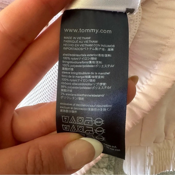 Y2K Tommy Hilfiger Baby Pink Windbreaker Jacket - Picture 13 of 13